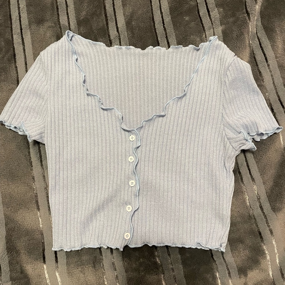 Button up crop top